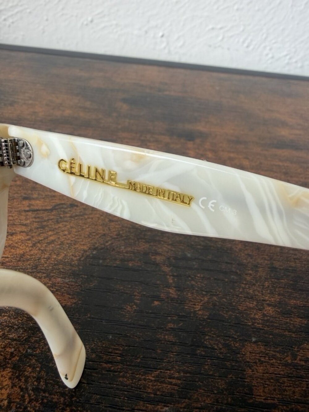 Celine Three Dot Cat Eye Women's Sunglasses Brown Gray 41035/S RX - Picture 5 of 10